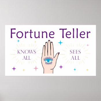 Fortune Teller Poster by Victoreeah at Zazzle