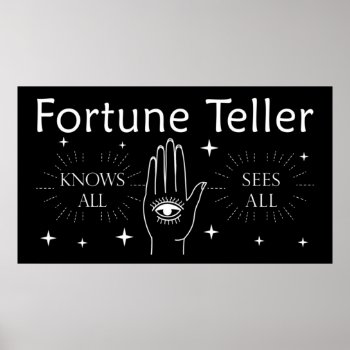 Fortune Teller Poster by Victoreeah at Zazzle
