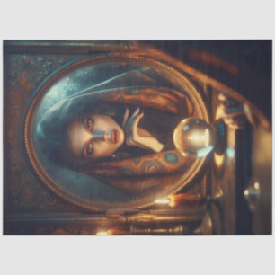 Fortune Teller Reflection – Mystical Decoupage Tissue Paper