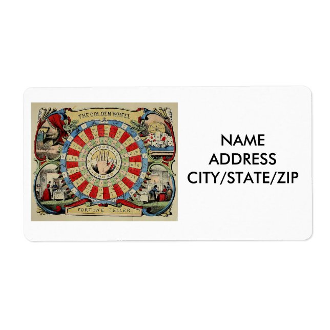 "FORTUNE-TELLER'S" BUSINESS CARDS LABEL (Front)