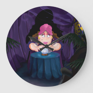 Fortune Tellers Tent Large Clock