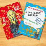 Forty 40th Birthday artist invite OMG<br><div class="desc">A brilliant invitation if you are an artist or a fan of Evard Munch. Most people are familiar with his famous painting 'The Scream',  perhaps the woman on the bridge in the painting was turning forty and though OMG I must organize a 40th birthday party for myself.</div>