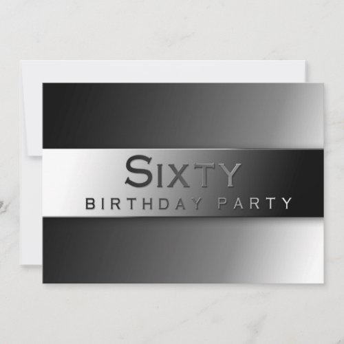 FORTY _  60 TH BIRTHDAY PARTY INVITATION _ CLASSY