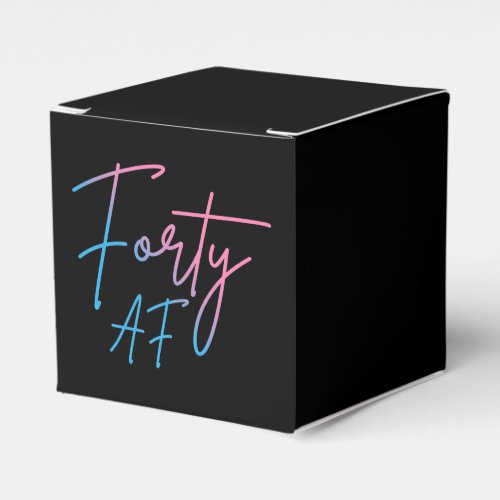 Forty AF II _ Birthday Gift Favor Boxes