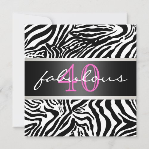 Forty Birthday Invitation