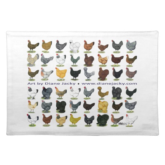 Forty-eight Hen Promo Cloth Placemat (Front)
