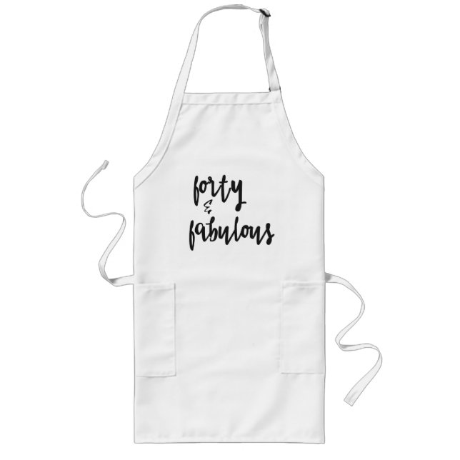 Forty & Fabulous - 40th Birthday Apron (Front)
