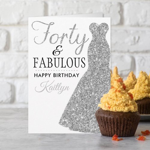 Forty  Fabulous 40th Birthday Card