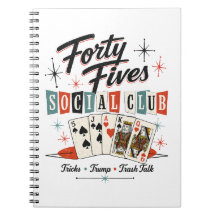 Forty Fives Social Club Retro Notebook