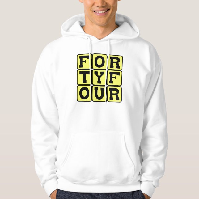 Forty Four, Number 44 Hoodie (Front)