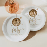 Forty Gold Disco Ball 40th Birthday Party Paper Plates<br><div class="desc">These are Forty Gold Disco Ball 40th Birthday Party Paper Plates!</div>