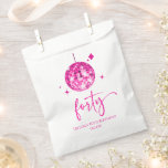 Forty Pink Disco Ball 40th Birthday Party Favor Bag<br><div class="desc">These are Forty Pink Disco Ball 40th Birthday Party Favor Bags!</div>