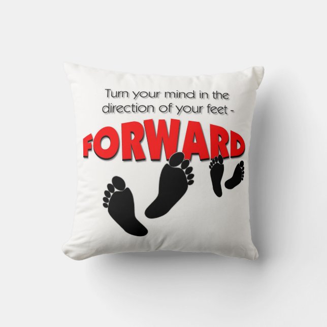 FORWARD Collection Throw Pillow (Front)