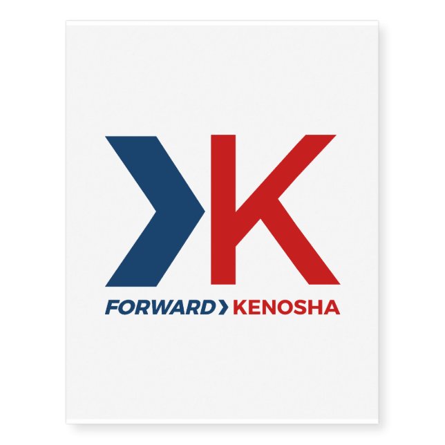 Forward Kenosha Temporary Tattoo (Front)