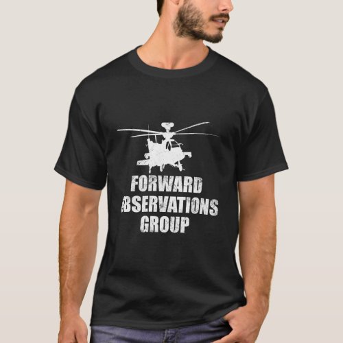 Forward Observations Fog With Helicopter Chopper T_Shirt