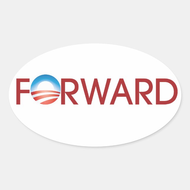 Forward Oval Sticker (Front)