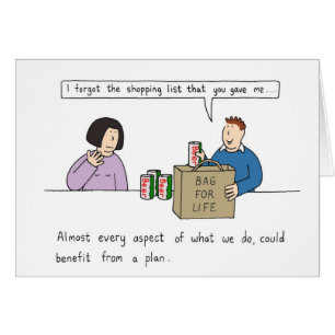 Forward Planning Humor Cartoon Couple