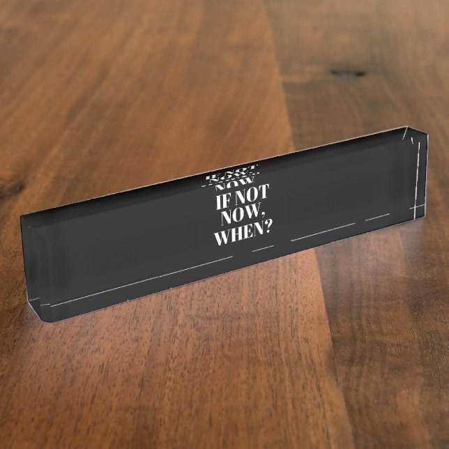 Forward Thinking Name Sign for the desk Plate (Side)