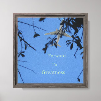 Forward to Greatness Stretched Canvas Print