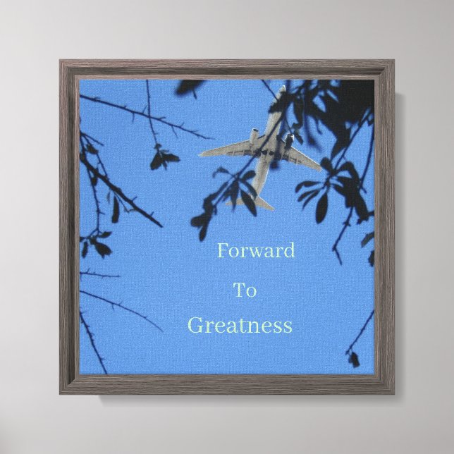 Forward to Greatness Stretched Canvas Print (Front)