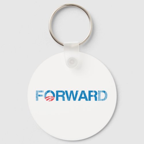 Forward with Obama Vintagepng Keychain