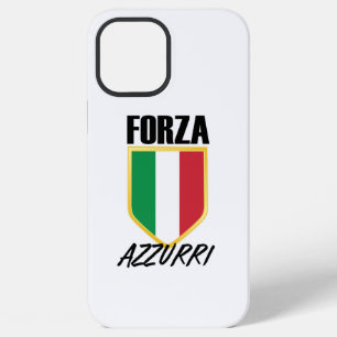 Forza Azzurri Italy Flag Soccer iPhone 12 Pro Max Case