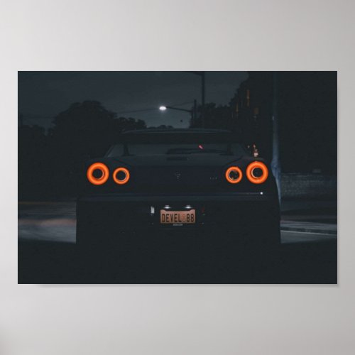 Forza Horizon 4 Nissan GTR R34 Poster