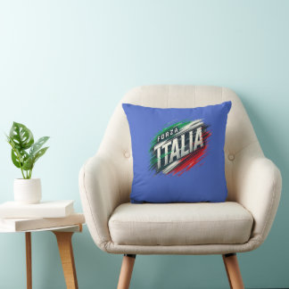 Forza Italia Design with Dynamic Effect Throw Pillow