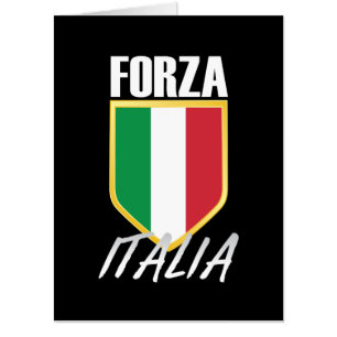 Forza Italia Italian Flag Soccer Card