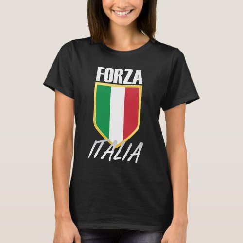 Forza Italia Italian Flag Soccer T_Shirt