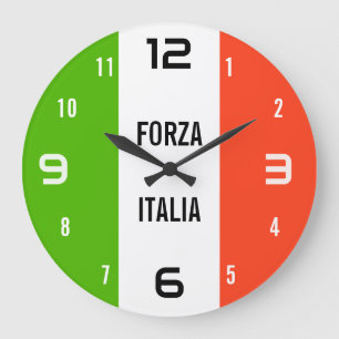 Forza Italia – Italian Flag Wall Clock