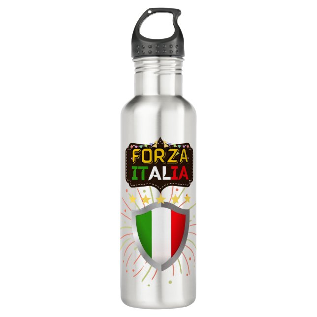 Forza Italia Stainless Steel Water Bottle (Front)