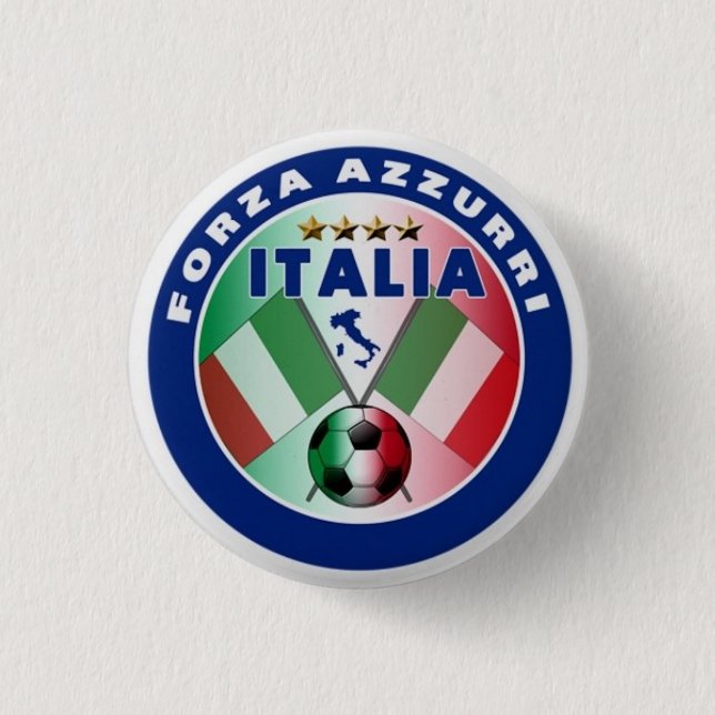 Forza Italia - World Cup 2010 Pinback Button (Front)