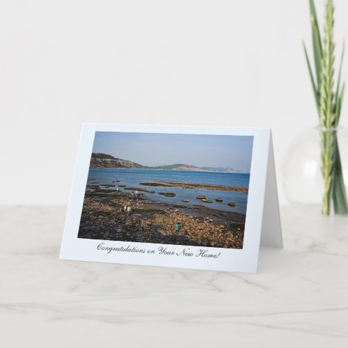 Fossil Beach Congratulations on Your New Home Card