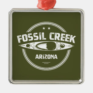 Fossil Creek Arizona Kayaking Metal Ornament