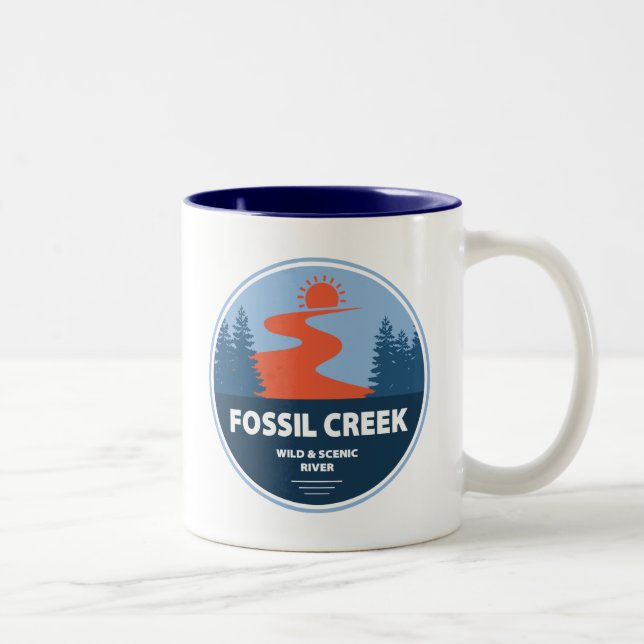 Fossil Creek Wild And Scenic River Arizona Two-Tone Coffee Mug (Right)