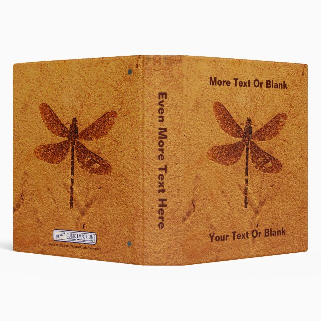 Fossil Dragonfly 3 Ring Binder (Background)