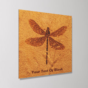 Fossil Dragonfly Acrylic Photo Tile