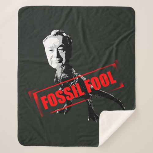 Fossil Fool Sherpa Blanket
