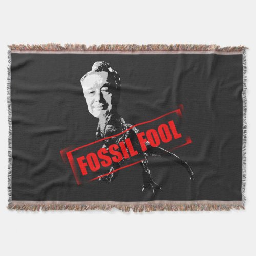 Fossil Fool Throw Blanket