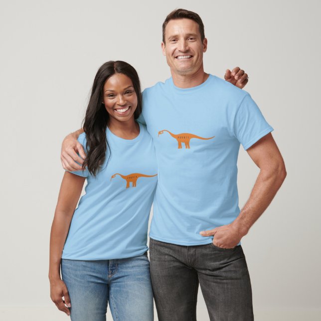 Fossil / fossil fuel dinosaur T-shirt (Unisex)