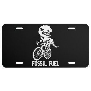 Fossil fuel license plate