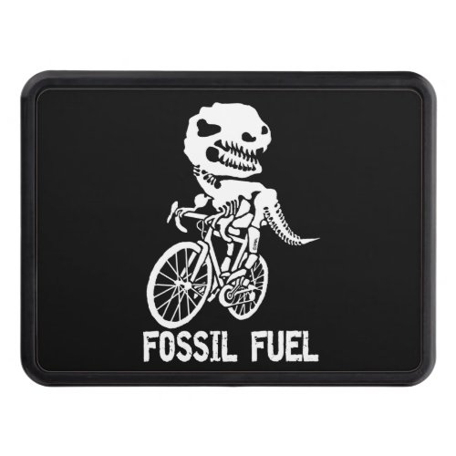 Fossil fuel trailer hitch cover