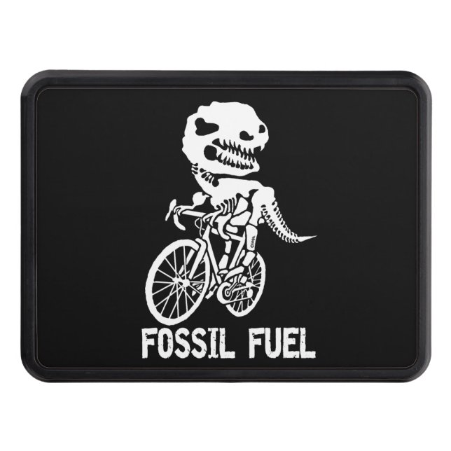 Fossil fuel trailer hitch cover (Front)