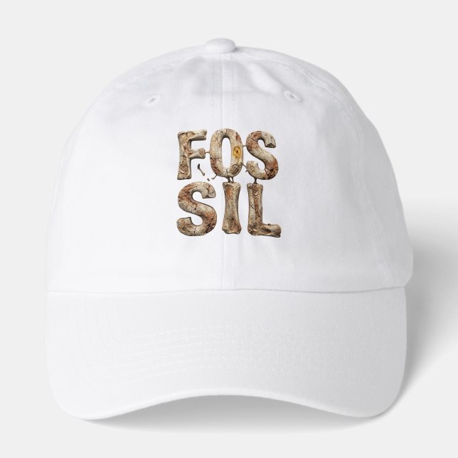 Fossil Funny 40th Birthday Gift Paleontology Dinos Hat (Front)
