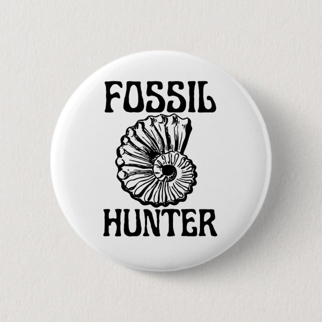 Fossil Hunter Button (Front)