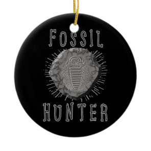 Fossil Hunter Fossil Hunting Paleontologist Ceramic Ornament