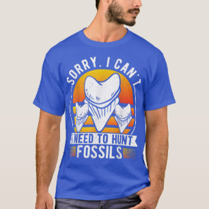 Fossil Hunter, Shark Teeth Collector, Tooth Enthus T-Shirt