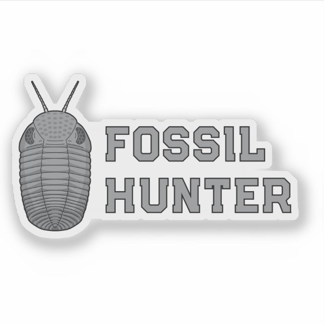 Fossil Hunter Trilobite Sticker (Front)