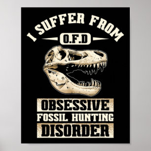 Fossil Hunting Dinosaur Bones Paleontologist Fossi Poster